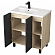 Тумба с умывальником Uncoria Дора 80 см дуб сонома/графит