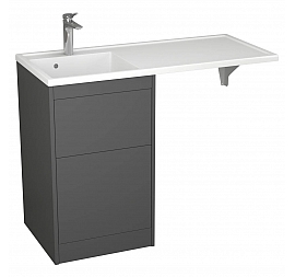 Тумба с умывальником Veneciana Torre 110 см графит