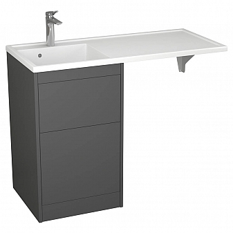 Тумба с умывальником Veneciana Torre 110 см графит
