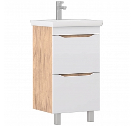 Тумба с умывальником Vigo Grani 500-0-2 50 см напольная дуб золотой