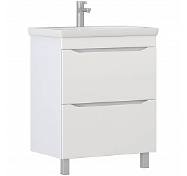 Тумба с умывальником Vigo Grani 700-0-2 70 см напольная белая