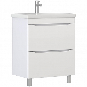Тумба с умывальником Vigo Grani 700-0-2 70 см напольная белая