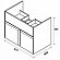 Тумба с умывальником Roca Up ZRU9303011 70 см