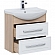 Тумба с умывальником Aquanet Остин 200910 65 см белая/дуб сонома