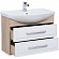 Тумба с умывальником Aquanet Остин 252677 85 см белая/дуб сонома