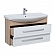 Тумба с умывальником Aquanet Остин 252676 105 см белая/дуб сонома