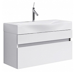 Тумба с умывальником Aqwella 5 stars Bergamo Ber.01.08/W 80 см белый