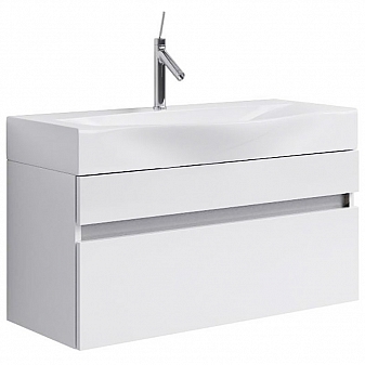 Тумба с умывальником Aqwella 5 stars Bergamo Ber.01.08/W 80 см белый