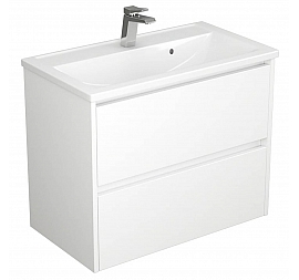 Тумба с умывальником Uncoria Тронто 80 см белая