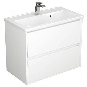 Тумба с умывальником Uncoria Тронто 80 см белая