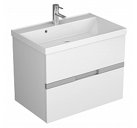 Тумба с умывальником Veneciana Allia 70 см белая подвесная