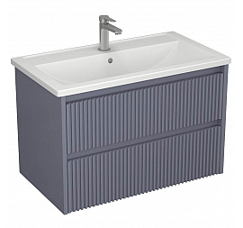 Тумба с умывальником Veneciana Alterno 80 см серая