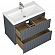 Тумба с умывальником Veneciana Alterno 80 см серая
