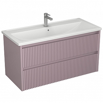 Тумба с умывальником Veneciana Alterno 100 см пудровая