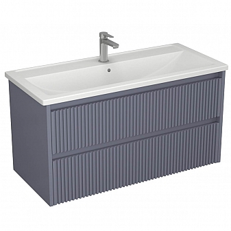 Тумба с умывальником Veneciana Alterno 100 см серая
