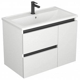 Тумба с умывальником Veneciana Parino 80 см белая