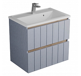 Тумба с умывальником Veneciana Tellaro 70 см азур