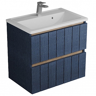 Тумба с умывальником Veneciana Tellaro 70 см индиго