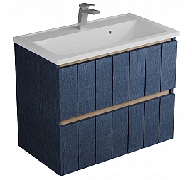 Тумба с умывальником Veneciana Tellaro 80 см индиго