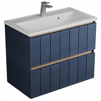 Тумба с умывальником Veneciana Tellaro 80 см индиго