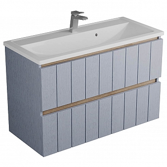 Тумба с умывальником Veneciana Tellaro 100 см азур