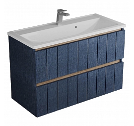 Тумба с умывальником Veneciana Tellaro 100 см индиго