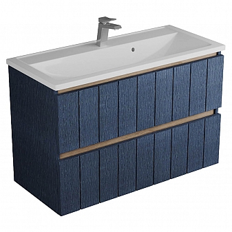 Тумба с умывальником Veneciana Tellaro 100 см индиго