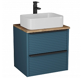 Тумба с умывальником Veneciana Torno 65 см сине-зелёная