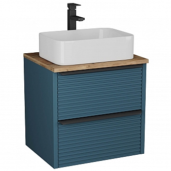 Тумба с умывальником Veneciana Torno 65 см сине-зелёная