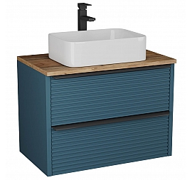 Тумба с умывальником Veneciana Torno 85 см сине-зелёная