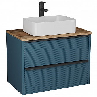 Тумба с умывальником Veneciana Torno 85 см сине-зелёная