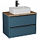 Тумба с умывальником Veneciana Torno 85 см сине-зелёная