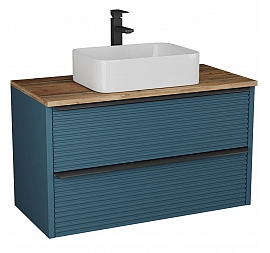 Тумба с умывальником Veneciana Torno 105 см сине-зелёная