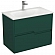 Тумба с умывальником Veneciana Veneto 80 см зелёная