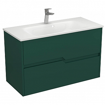 Тумба с умывальником Veneciana Veneto 100 см зелёная