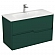 Тумба с умывальником Veneciana Veneto 100 см зелёная
