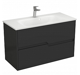 Тумба с умывальником Veneciana Veneto 100 см чёрная