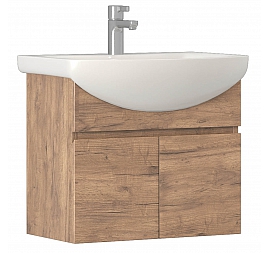 Тумба с умывальником Vigo Wing 600-2-0 подвесная 60 см дуб золотой