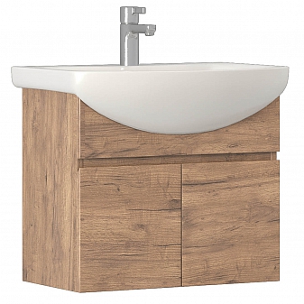 Тумба с умывальником Vigo Wing 600-2-0 подвесная 60 см дуб золотой