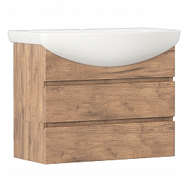 Тумба с умывальником Vigo Wing 700-0-2 подвесная 70 см дуб золотой