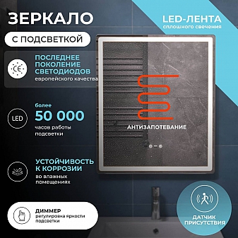 Зеркало Vigo Geometry Step 600 60 см