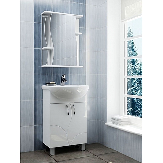 Шкаф зеркальный Vigo Alessandro 3-550 55 см белый