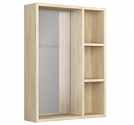 Шкаф зеркальный Uncoria Дора 60 см дуб сонома