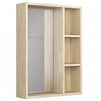 Шкаф зеркальный Uncoria Дора 60 см дуб сонома