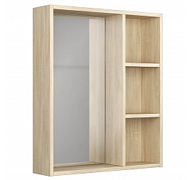 Шкаф зеркальный Uncoria Дора 70 см дуб сонома