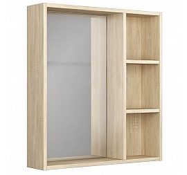 Шкаф зеркальный Uncoria Дора 80 см дуб сонома