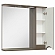 Шкаф зеркальный Runo Афина 80 см бежевый