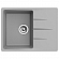 Мойка кухонная Ewigstein Gerd 45F 65 см серый металлик