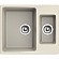Мойка кухонная Ewigstein Gerd 60K 60 см бежевый
