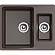 Мойка кухонная Ewigstein Gerd 60K 60 см шоколад